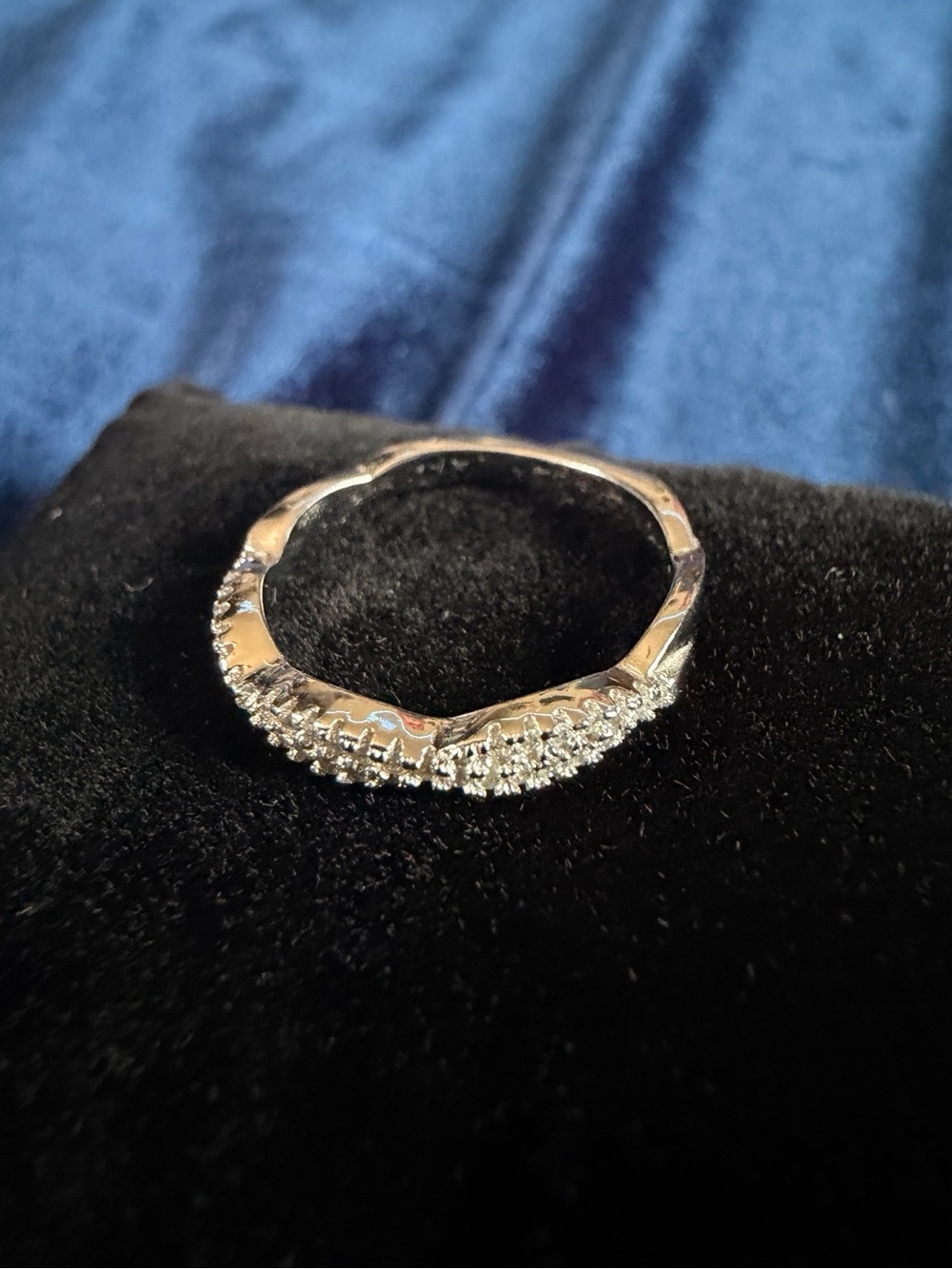 Solid 925 Sterling Silver Infinity Stackable Ring - Picture 2 of 3